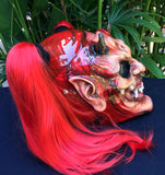Witch Girls Custom Demon Satan Pigtails Ponytails Old Witch Demon Helmet