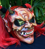 Witch Girls Custom Demon Satan Pigtails Ponytails Old Witch Demon Helmet