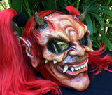 Witch Girls Custom Demon Satan Pigtails Ponytails Old Witch Demon Helmet