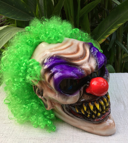 Demon Monster Killer Clown Custom Motorcycle Helmet Crazy 3D Clown Scary