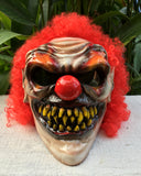 Monster Killer Clown Custom Motorcycle Helmet Crazy Clown Scary Halloween IT