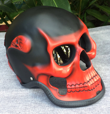 Ghost Rider Death Skull Helmet Blood Red Grim Reaper – Custom Airbrush Helmet