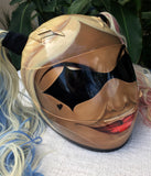 Harley Quinn Dark Teint Helmet The Joker Girls Helmet Blonde Ponytails