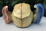 Harley Quinn Dark Teint Helmet The Joker Girls Helmet Blonde Ponytails