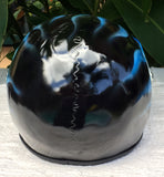 Blue Fire Skull Flip Up Motorcycle Helmet Airbrushed Blue Flames Express shipping
