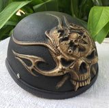 Open Skull Helmet Chopper Trike Helmet Retro Goggles Old School