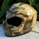 Cracked Skull Broken Skull Motorcycle Helmet