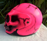 Girls Motorcycle DOT Helmet Crazy Pink Skull Lady