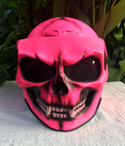 Girls Motorcycle DOT Helmet Crazy Pink Skull Lady