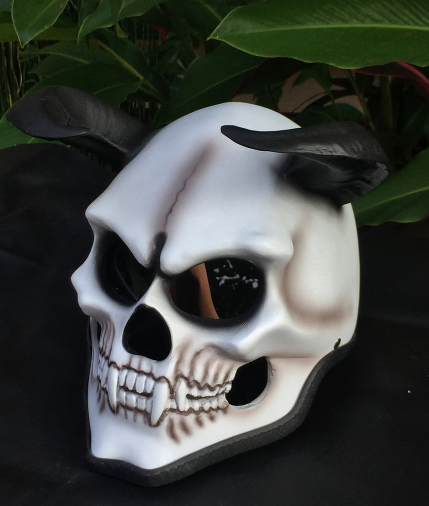 Devil's Goat Custom Helmet 666 Damon Goat from the Hell Hellfire Devil's Goat Custom Helmet 666 Damon Goat from the Hell Hellfire