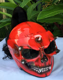 Mortal Kombat Motorcycle Helmet Ponytail Goro Style