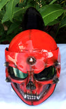 Mortal Kombat Motorcycle Helmet Ponytail Goro Style