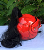 Mortal Kombat Motorcycle Helmet Ponytail Goro Style