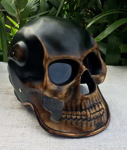3d motorcycle helmets Ghost Rider Bronx 3D Death Skull Design Motorbike Helmet Reaper – Custom Airbrush Helmet