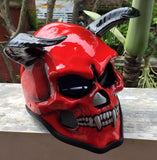 Hell Fire Devil Helmet 666 Damon Goat from the Hell